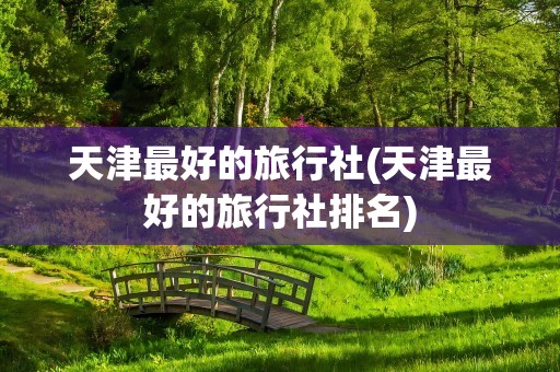 天津最好的旅行社(天津最好的旅行社排名)