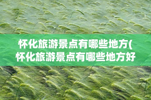 怀化旅游景点有哪些地方(怀化旅游景点有哪些地方好玩)