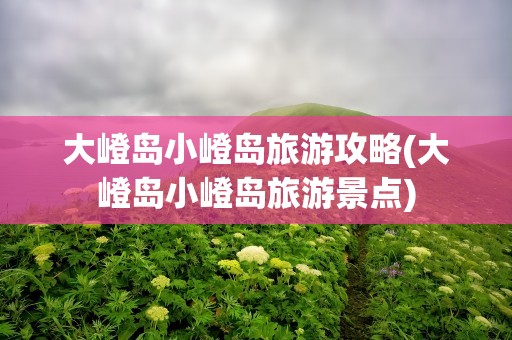 大嶝岛小嶝岛旅游攻略(大嶝岛小嶝岛旅游景点)
