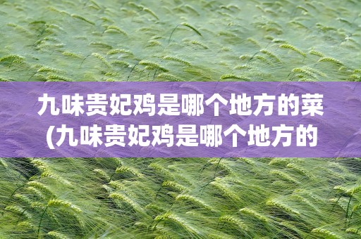 九味贵妃鸡是哪个地方的菜(九味贵妃鸡是哪个地方的菜系)