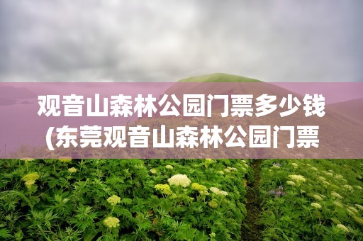 观音山森林公园门票多少钱(东莞观音山森林公园门票多少钱)
