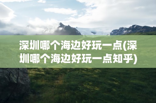 深圳哪个海边好玩一点(深圳哪个海边好玩一点知乎)