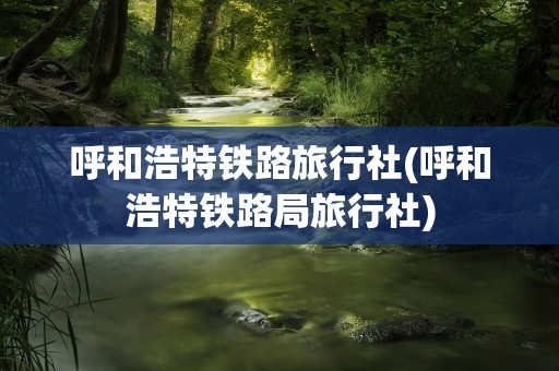 呼和浩特铁路旅行社(呼和浩特铁路局旅行社)