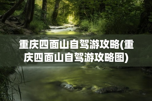 重庆四面山自驾游攻略(重庆四面山自驾游攻略图)