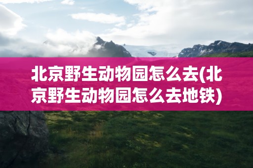 北京野生动物园怎么去(北京野生动物园怎么去地铁)
