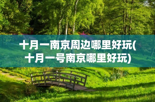 十月一南京周边哪里好玩(十月一号南京哪里好玩)