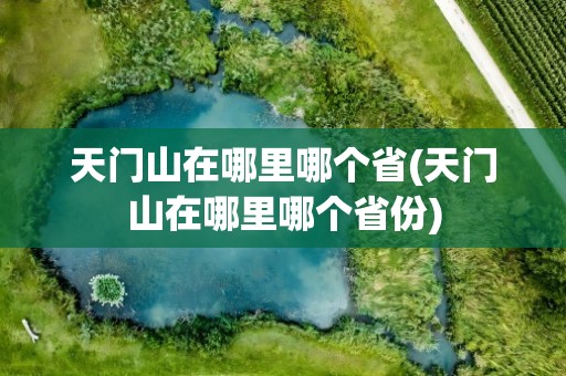 天门山在哪里哪个省(天门山在哪里哪个省份)