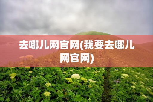 去哪儿网官网(我要去哪儿网官网)