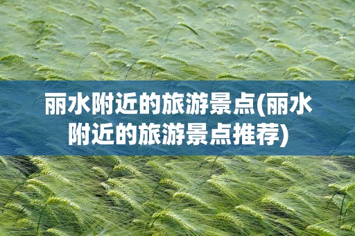 丽水附近的旅游景点(丽水附近的旅游景点推荐)