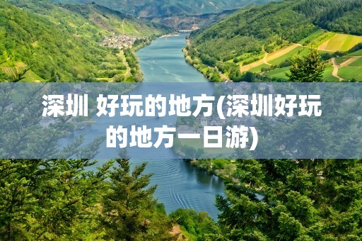 深圳 好玩的地方(深圳好玩的地方一日游)