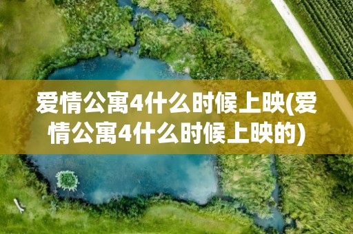 爱情公寓4什么时候上映(爱情公寓4什么时候上映的)