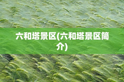 六和塔景区(六和塔景区简介)