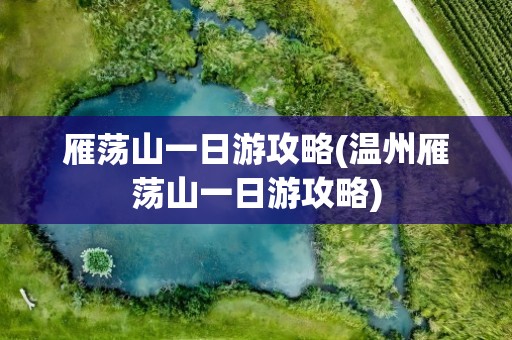 雁荡山一日游攻略(温州雁荡山一日游攻略)