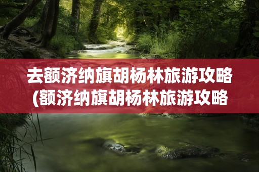 去额济纳旗胡杨林旅游攻略(额济纳旗胡杨林旅游攻略湖南)
