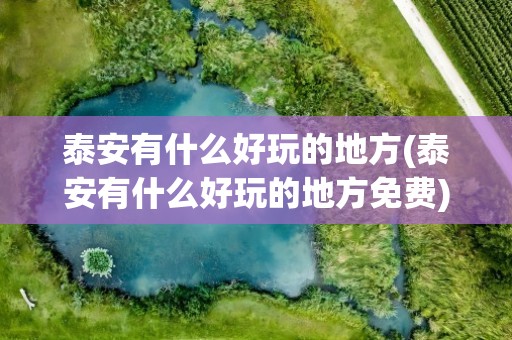 泰安有什么好玩的地方(泰安有什么好玩的地方免费)