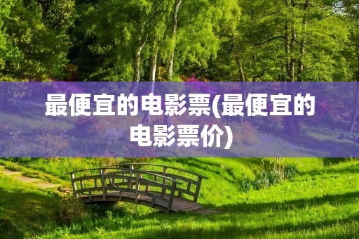 最便宜的电影票(最便宜的电影票价)
