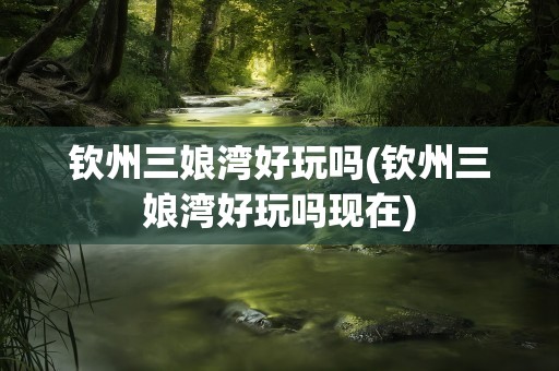 钦州三娘湾好玩吗(钦州三娘湾好玩吗现在)