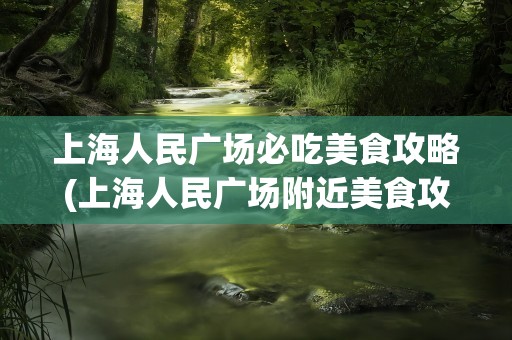 上海人民广场必吃美食攻略(上海人民广场附近美食攻略)