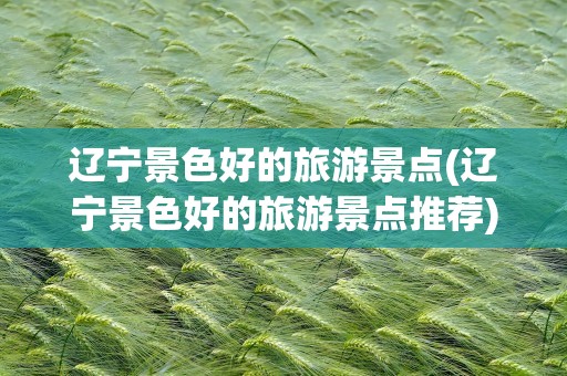 辽宁景色好的旅游景点(辽宁景色好的旅游景点推荐)