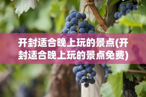 开封适合晚上玩的景点(开封适合晚上玩的景点免费)