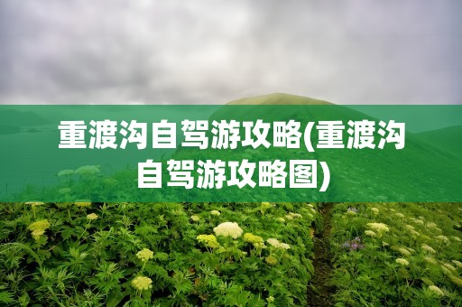 重渡沟自驾游攻略(重渡沟自驾游攻略图)