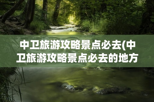 中卫旅游攻略景点必去(中卫旅游攻略景点必去的地方)