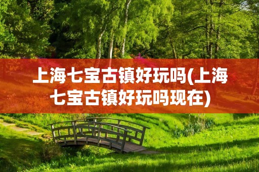 上海七宝古镇好玩吗(上海七宝古镇好玩吗现在)