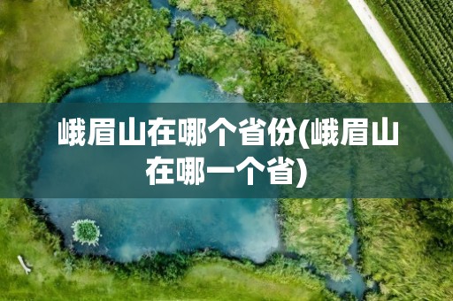 峨眉山在哪个省份(峨眉山在哪一个省)