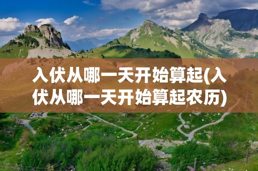 入伏从哪一天开始算起(入伏从哪一天开始算起农历)