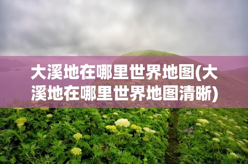 大溪地在哪里世界地图(大溪地在哪里世界地图清晰)