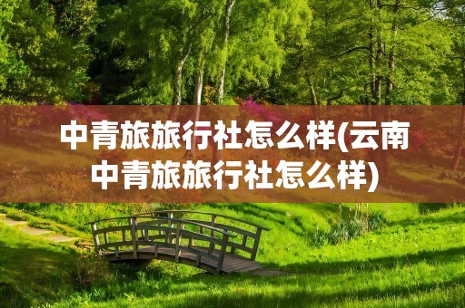 中青旅旅行社怎么样(云南中青旅旅行社怎么样)
