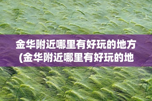 金华附近哪里有好玩的地方(金华附近哪里有好玩的地方免费)