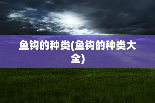 鱼钩的种类(鱼钩的种类大全)