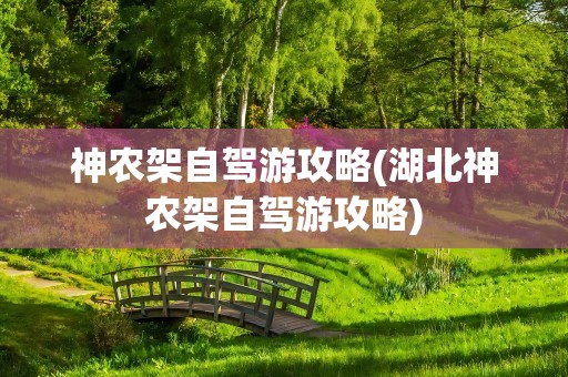 神农架自驾游攻略(湖北神农架自驾游攻略)