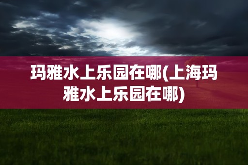 玛雅水上乐园在哪(上海玛雅水上乐园在哪)