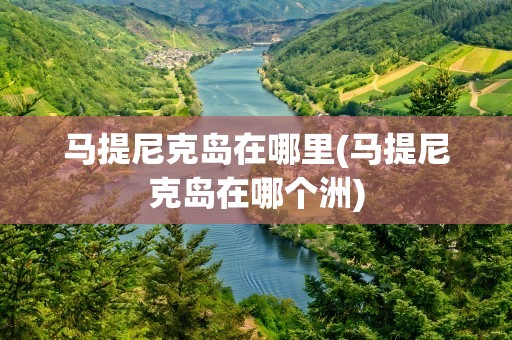 马提尼克岛在哪里(马提尼克岛在哪个洲)