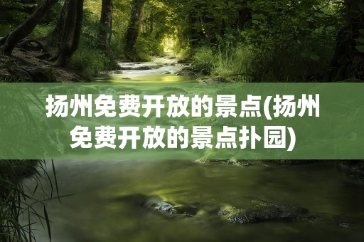 扬州免费开放的景点(扬州免费开放的景点扑园)