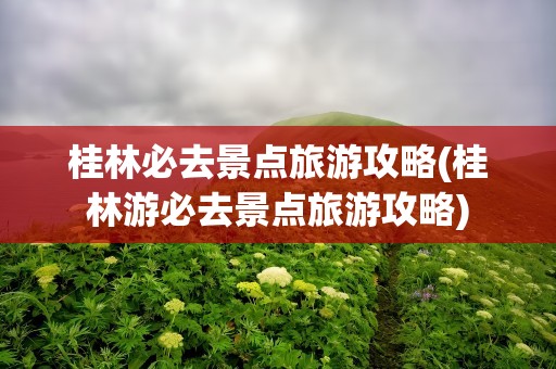 桂林必去景点旅游攻略(桂林游必去景点旅游攻略)