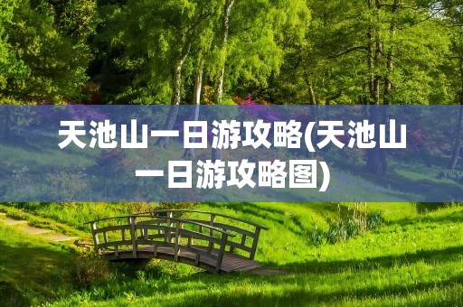 天池山一日游攻略(天池山一日游攻略图)