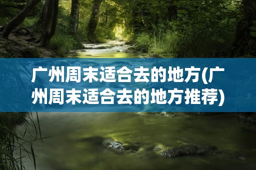 广州周末适合去的地方(广州周末适合去的地方推荐)