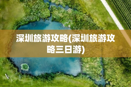 深圳旅游攻略(深圳旅游攻略三日游)