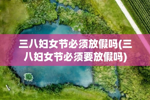 三八妇女节必须放假吗(三八妇女节必须要放假吗)