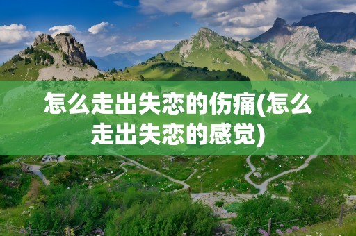 怎么走出失恋的伤痛(怎么走出失恋的感觉)