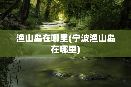 渔山岛在哪里(宁波渔山岛在哪里)