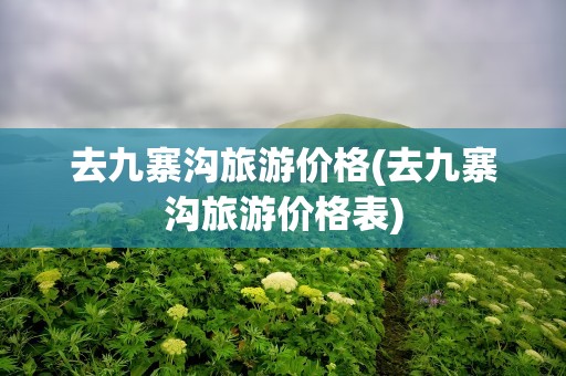去九寨沟旅游价格(去九寨沟旅游价格表)