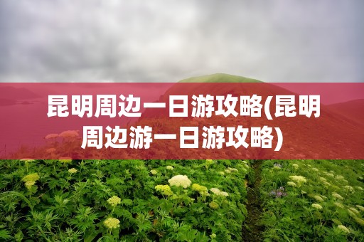 昆明周边一日游攻略(昆明周边游一日游攻略)