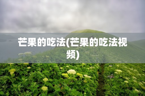 芒果的吃法(芒果的吃法视频)