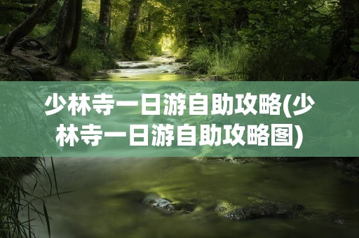 少林寺一日游自助攻略(少林寺一日游自助攻略图)