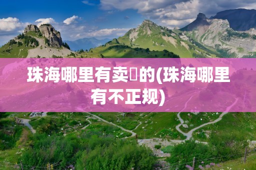 珠海哪里有卖婬的(珠海哪里有不正规)