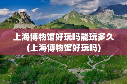 上海博物馆好玩吗能玩多久(上海博物馆好玩吗)